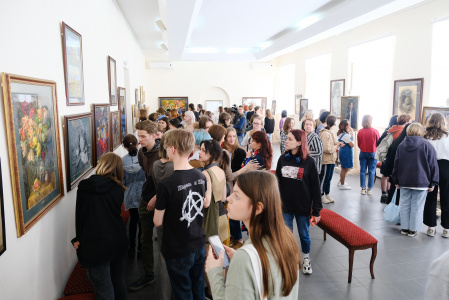 Открытие методической выставки студентов Академии акварели и изящных искусств Сергея Андрияки.